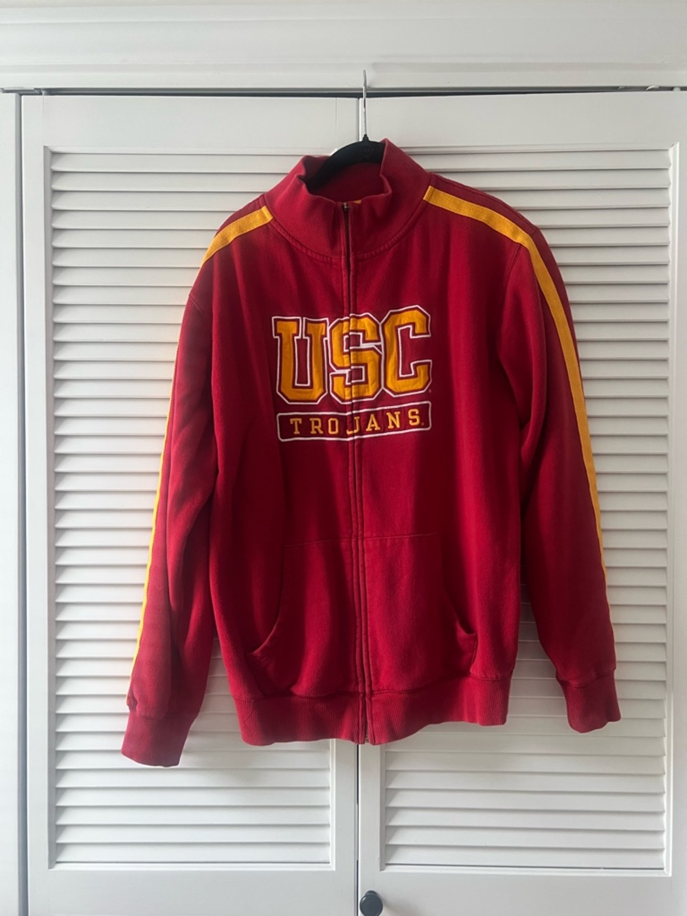 USC Trojans Red and Yellow Full-Zip Jacket